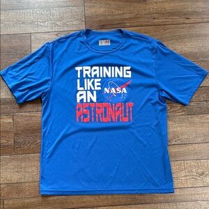 A4 Blue Graphic NASA  Sport T-Shirt